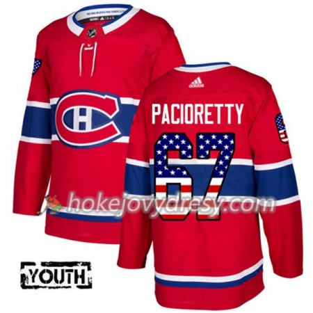 Dětské Hokejový Dres Montreal Canadiens Max Pacioretty 67 2017-2018 USA Flag Fashion Černá Adidas Authentic